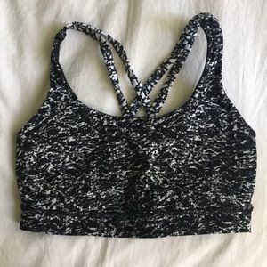 LULULEMON energy bra Black&White size 6